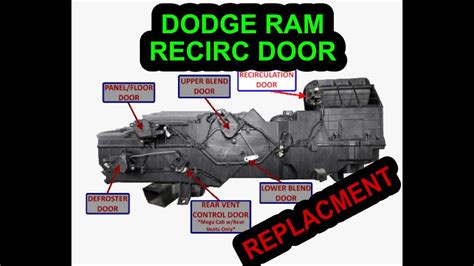 dodge charger a c distribution box blend door|2014 dodge blend door charger.